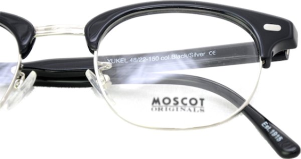 画像4: MOSCOT/モスコット【YUKEL】Black/Silver 48サイズ