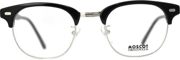 画像1: MOSCOT/モスコット【YUKEL】Black/Silver 48サイズ