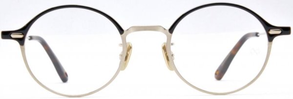 画像1: OG × Oliver Goldsmith/オージーバイ・オリバーゴールドスミス【Re.RETRO SIX 47】052 Light Gold/Brown 47サイズ