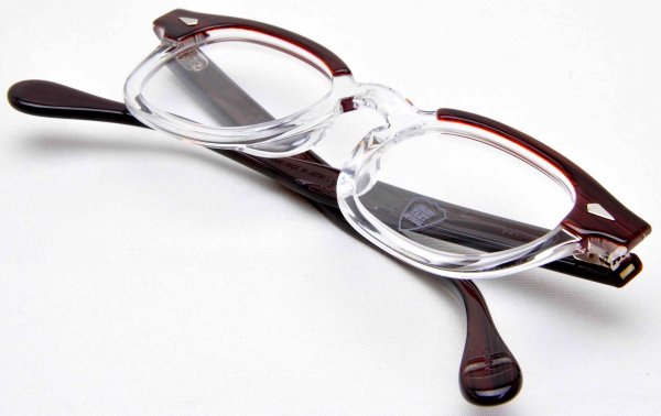 画像7: JULIUS TART OPTICAL/ジュリアス タート オプティカル【AR】Red Wood/Clear 46/24サイズ