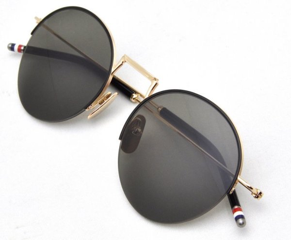 画像8: THOM BROWNE/トム  ブラウン【TBS-118】 GLD-BLK 51サイズ