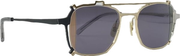 画像4: MASAHIRO MARUYAMA/マサヒロマルヤマ【MM-0080】2 Black/Gold/Silver(broken lens)  50サイズ