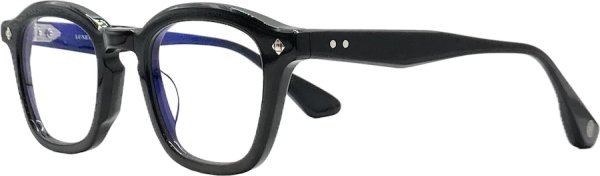 画像2: LUNETTERIE GENERALE/ルネッテリー ジェネラル【COGNAC】BLACK/PALLADIUM 48サイズ