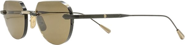 画像2: LUNETTERIE GENERALE/ルネッテリー ジェネラル【GRAND PRIX】BLACK & 16K GOLD 51サイズ