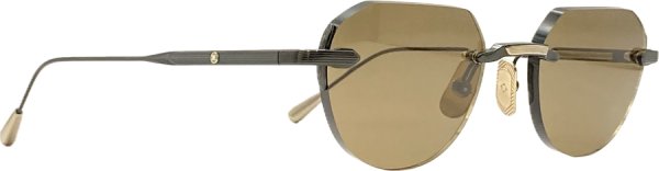 画像4: LUNETTERIE GENERALE/ルネッテリー ジェネラル【GRAND PRIX】BLACK & 16K GOLD 51サイズ