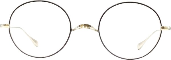 画像1: 蒲池眼鏡舗 限定モデル Oliver Goldsmith/オリバー ゴールドスミス【Oliver Oban】Silver BK 46サイズ