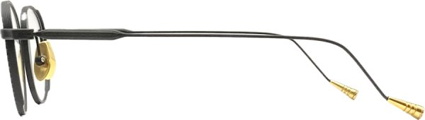 画像3: LUNETTERIE GENERALE/ルネッテリー ジェネラル【NO TIME TO DIE】BLACK & 16K GOLD 49サイズ