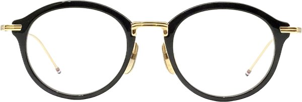 画像1: THOM BROWNE/トム  ブラウン【UEO908A】001  Black/White Gold 49サイズ