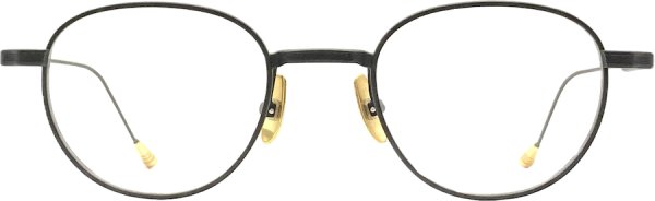 画像1: LUNETTERIE GENERALE/ルネッテリー ジェネラル【NO TIME TO DIE】BLACK & 16K GOLD 49サイズ