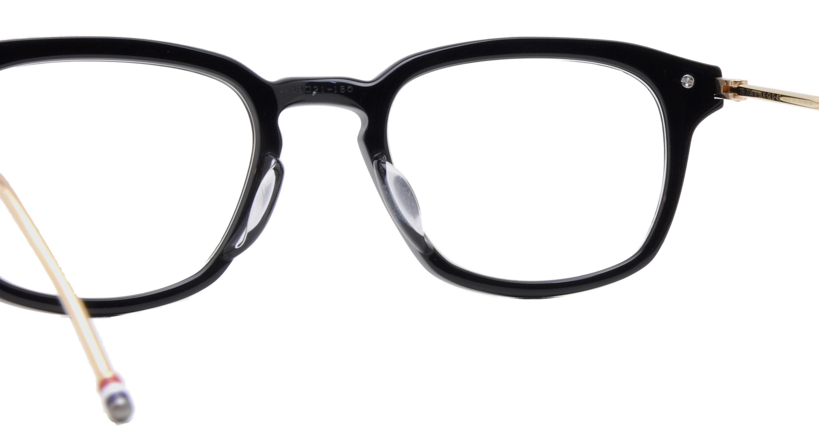 THOM BROWNE/トム ブラウン 【TB-704】BLK-GLD 49サイズ - 蒲池眼鏡舗