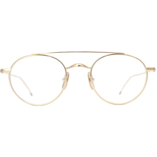 THOM BROWNE/トム ブラウン【TB-101】GLD 49サイズ - 蒲池眼鏡舗