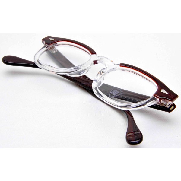 画像7: JULIUS TART OPTICAL/ジュリアス タート オプティカル【AR】Red Wood/Clear 46/24サイズ (7)