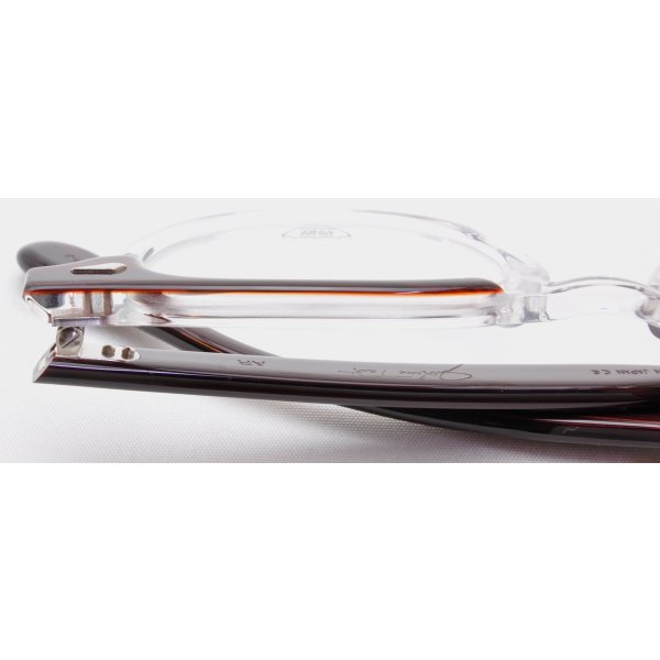 画像6: JULIUS TART OPTICAL/ジュリアス タート オプティカル【AR】Red Wood/Clear 46/24サイズ (6)