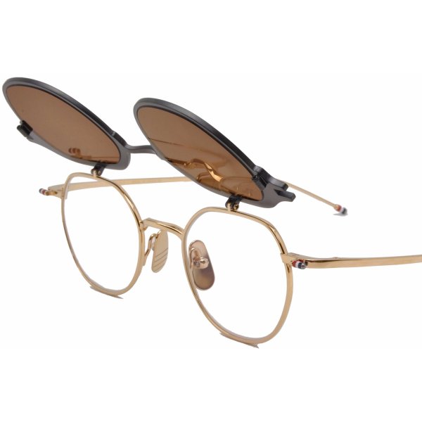 画像8: THOM BROWNE/トム  ブラウン【TBS-812】 BLK-GLD 46サイズ (8)