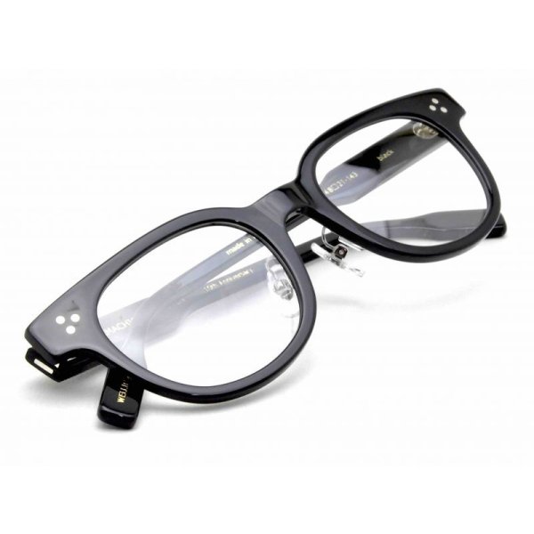 画像5: 蒲池眼鏡舗オリジナル【WELLINGTON】 black 48サイズ (5)