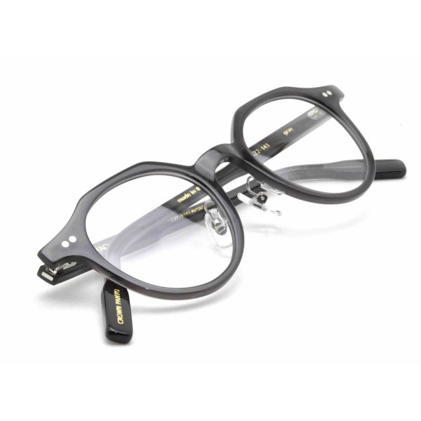 画像5: 蒲池眼鏡舗オリジナル【CROWN PANTO】 gray 44サイズ (5)
