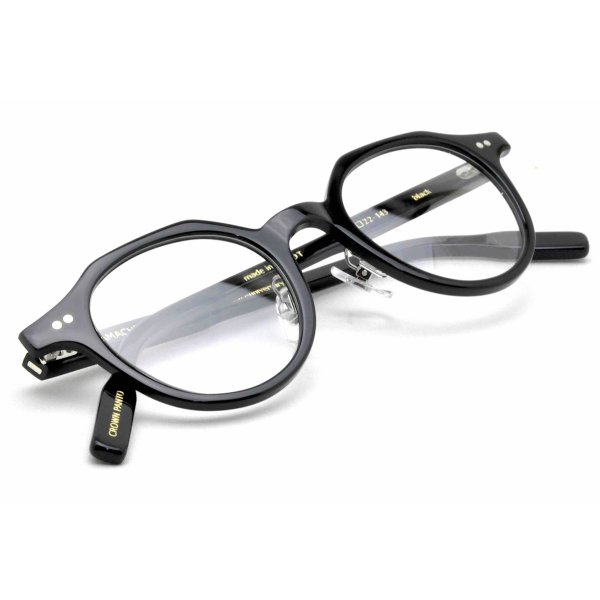 画像5: 蒲池眼鏡舗オリジナル【CROWN PANTO】 black 44サイズ (5)