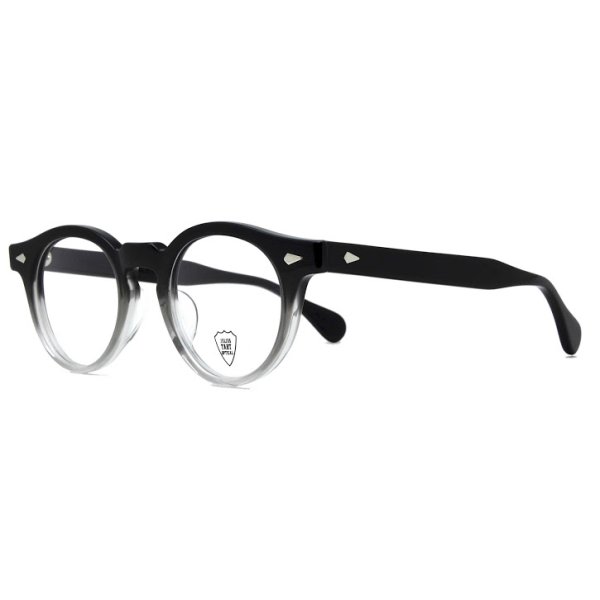 画像2: JULIUS TART OPTICAL/ジュリアス タート オプティカル【HAROLD】Black clear Fade 43サイズ (2)