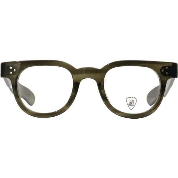 画像1: JULIUS TART OPTICAL/ジュリアス タート オプティカル【FDR】Olive Green Sasa 46/24サイズ (1)