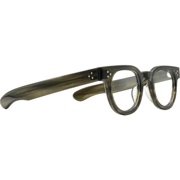 画像4: JULIUS TART OPTICAL/ジュリアス タート オプティカル【FDR】Olive Green Sasa 46/24サイズ (4)