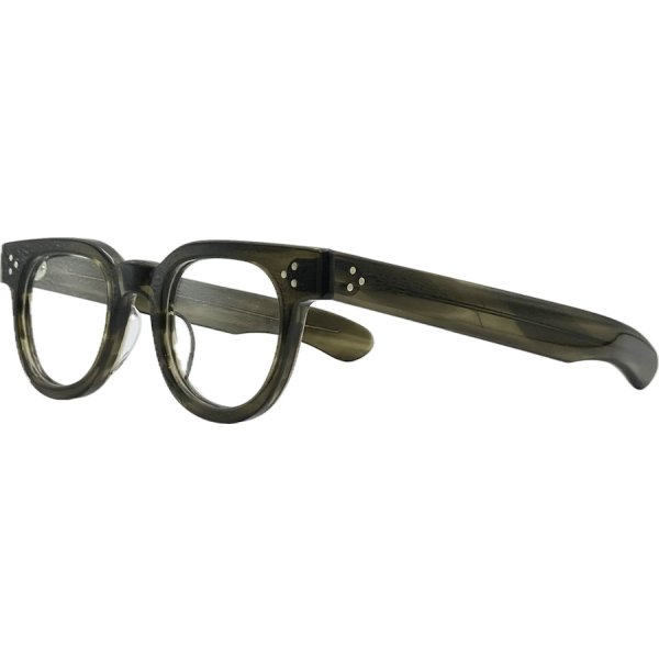 画像2: JULIUS TART OPTICAL/ジュリアス タート オプティカル【FDR】Olive Green Sasa 46/24サイズ (2)