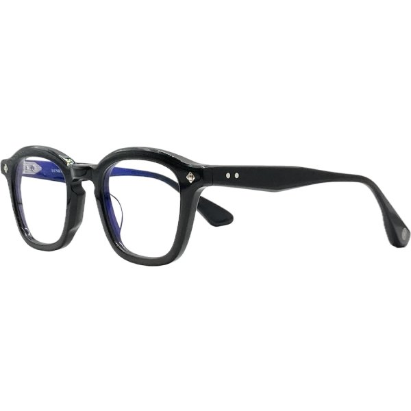 画像2: LUNETTERIE GENERALE/ルネッテリー ジェネラル【COGNAC】BLACK/PALLADIUM 48サイズ (2)