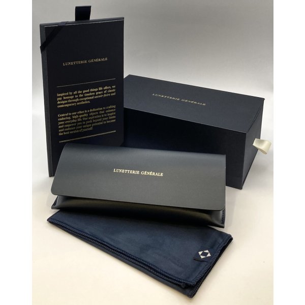 画像8: LUNETTERIE GENERALE/ルネッテリー ジェネラル【GRAND PRIX】BLACK & 16K GOLD 51サイズ (8)