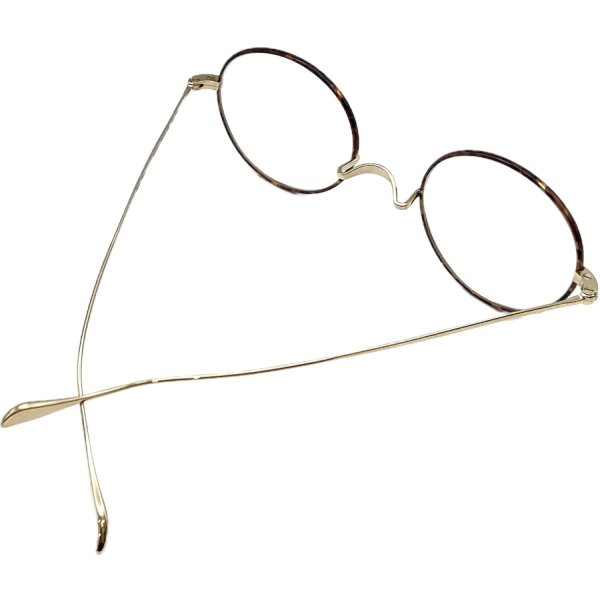 画像6: 蒲池眼鏡舗 限定モデル Oliver Goldsmith/オリバー ゴールドスミス【Oliver Oban】Gold MMS 46サイズ (6)
