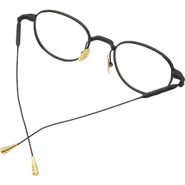 画像6: LUNETTERIE GENERALE/ルネッテリー ジェネラル【NO TIME TO DIE】BLACK & 16K GOLD 49サイズ (6)